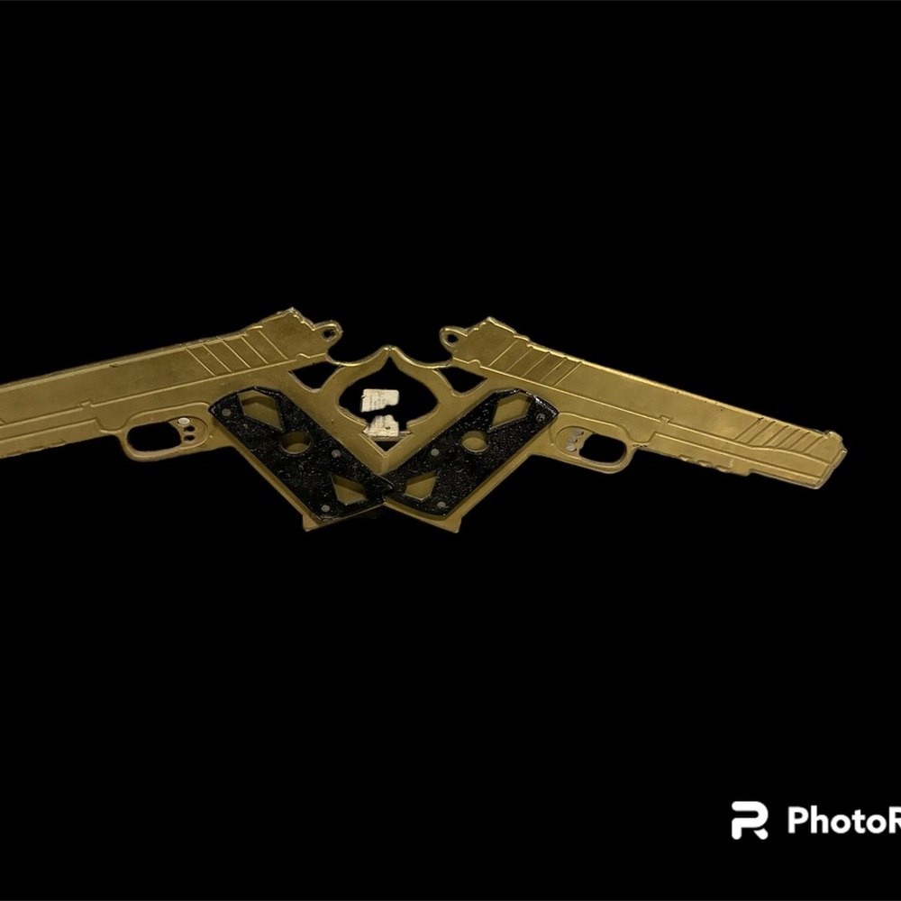 No Fear cross pistol hitch cover